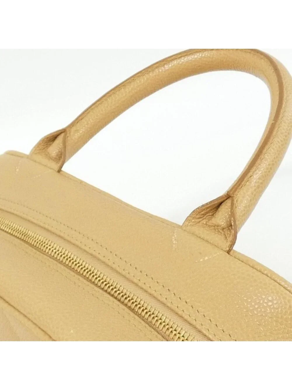 Chanel Boston Bag Travel Bags Beige